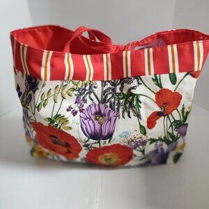 Estee Lauder Red/Multi Tote Bag